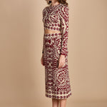 gonna jaquard con fiori PINEAPPLE LOVE 351825 OFF WHITE farm rio 