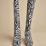 stivale alto zebrato PETRA CALF F870ZBR ZBR studio AMELIA 