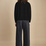 maglia girocollo con zip CESNIK NERO ba&sh 