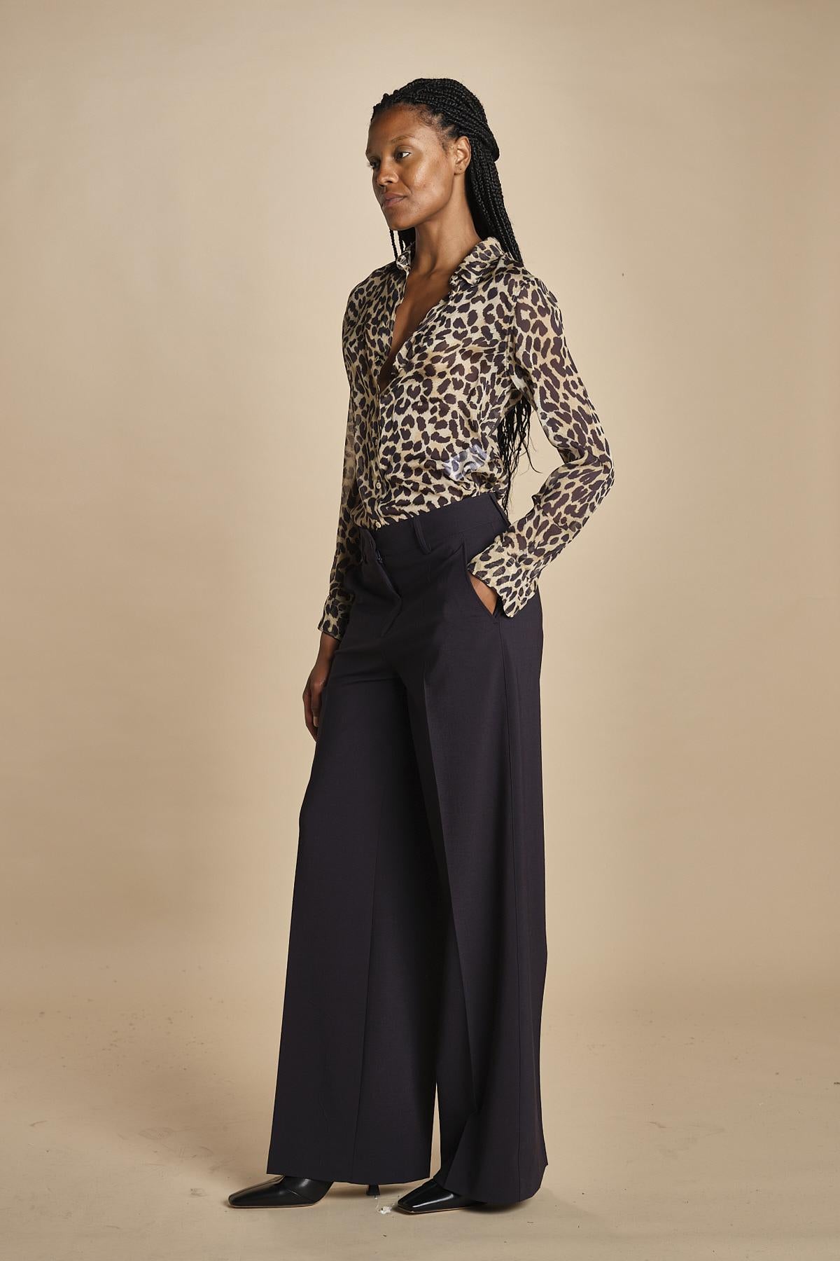 pantaloni pences tela lana MOD.0188 BLU aspesi 