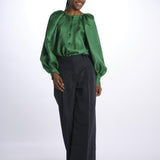Camicia manica bottoni E20FT09 EMERALDGREEN martin grant 