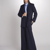 Blazer doppiopetto strutturato dalla linea allungata VELOCE 2615041081600 001 BLU weekend maxmara 