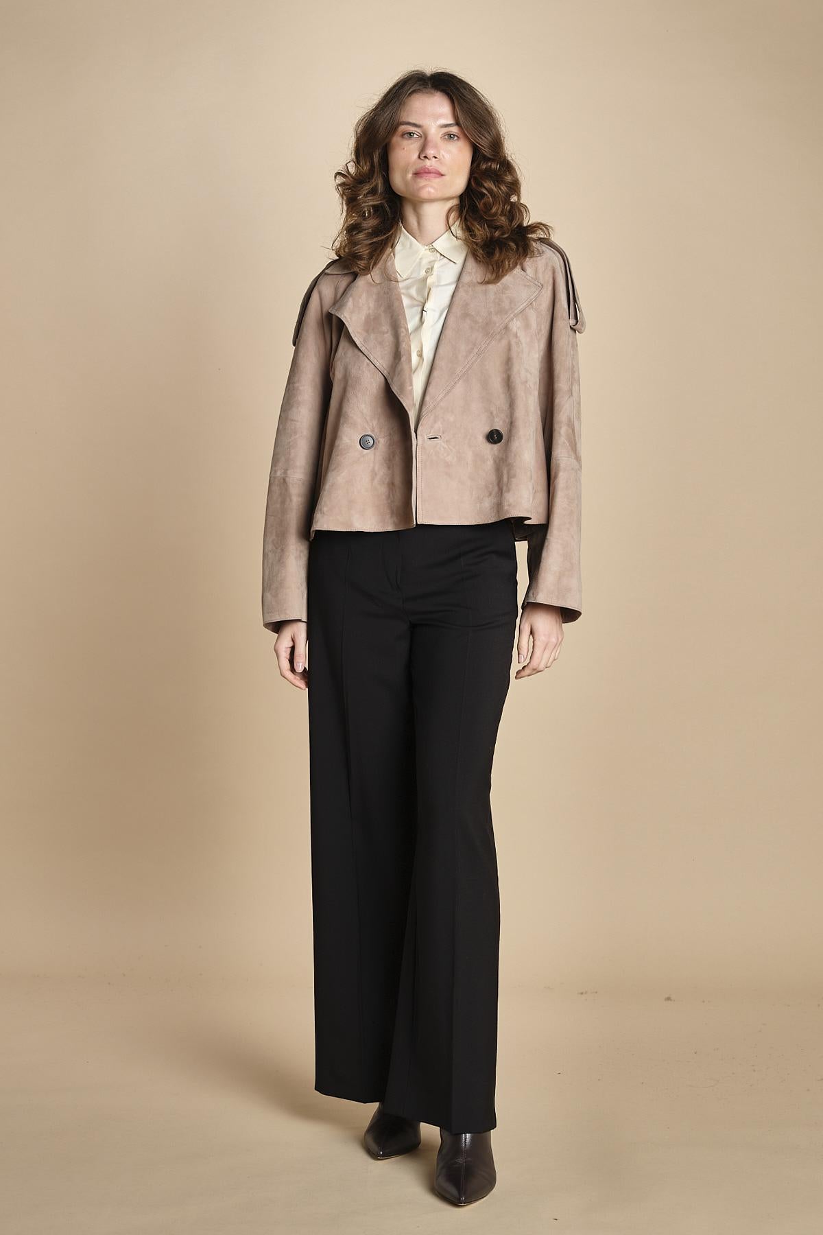 pantalone palazzo fresco lana VISIVO 2525136031600 GRIGIO weekend maxmara 