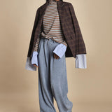 BABY GIGI dolcevita a righe in jersey MJD606_M47988 MOUVE 160 jejia 