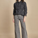 camicia in denim SOFIA CARBON fam 