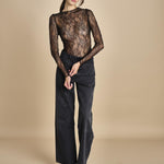 ELECTRIC BODYSUIT body in pizzo ELECTRIC BLACK undress code 