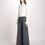 pantalone largo con nervature ORIANA 540 356 606 quelledue 