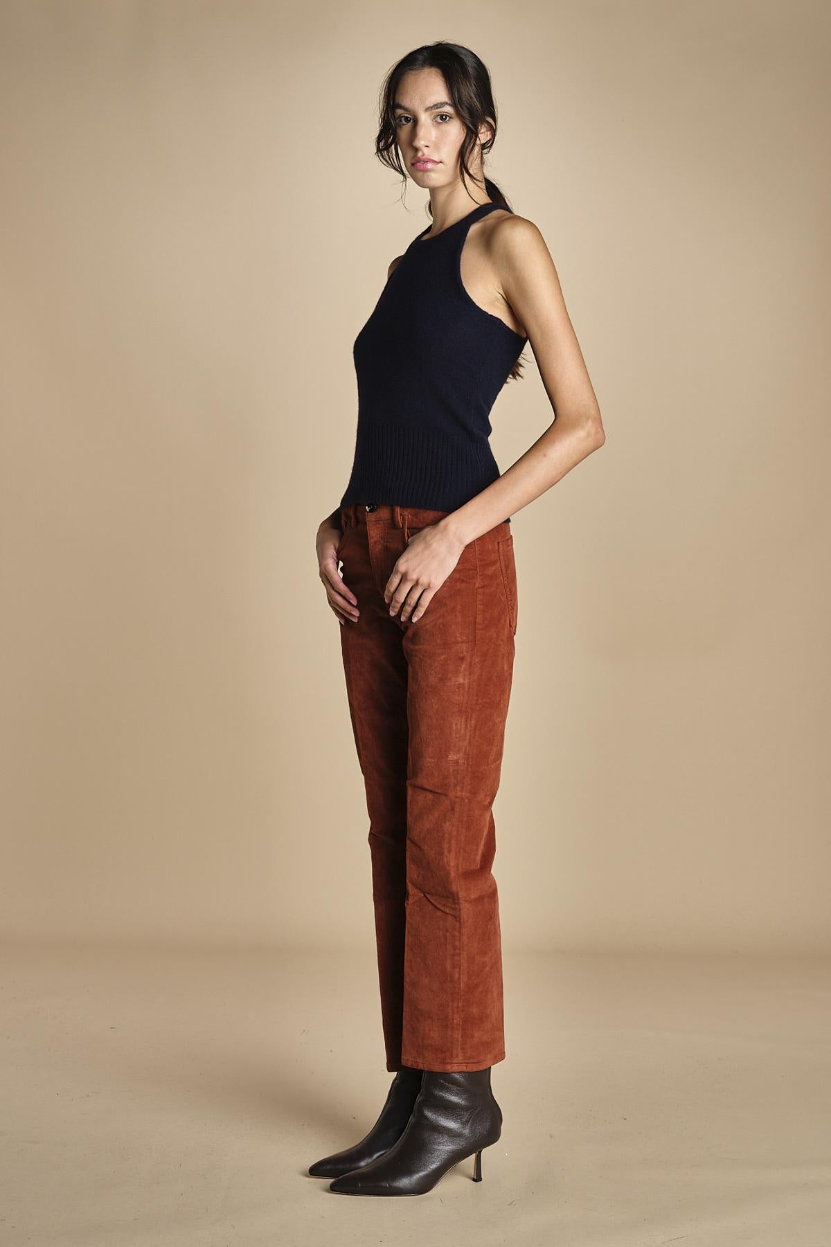 denim skinny cropped LINDY RUSSETED true avenue 