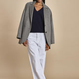 maglia con scollo a v e manica a campana by milaura. D2500894 866 BLU milaura 