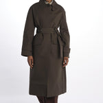 Trench lungo con cintura INNIS1562 MOSSBLACK studio nicholson 