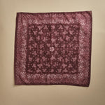 fazzoletto quadrato in voille di cotone con stampa bandana POCKET BORDEAUX massimo alba 