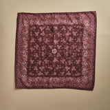 fazzoletto quadrato in voille di cotone con stampa bandana POCKET BORDEAUX massimo alba 