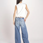 t-shirt s/m con elastico fondo VILLENA 026TS567JE LATTE woc 