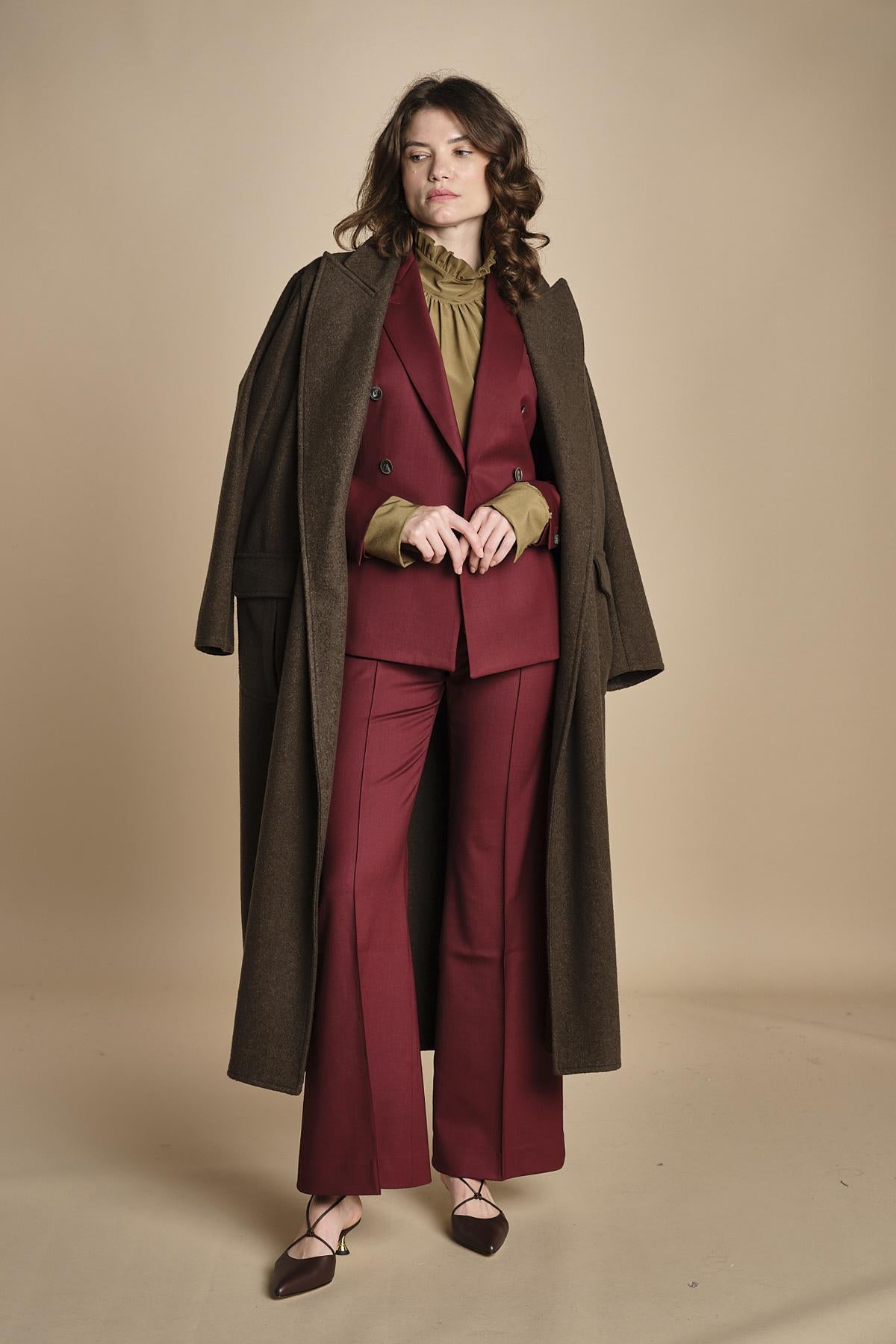 giacca slim doppiopetto in gabardina BICE 33035339 164 quelledue 