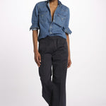 Pantalone PENSIL cotone con elastico PENSIL NAVY true avenue 