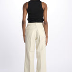 Pantalone dritto cotone lino 7179 21619 150 pomandère 