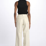 Pantalone dritto cotone lino 7179 21619 150 pomandère 
