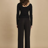 top maglia con scollo nudo 32007-350 NERO 29 federica tosi 