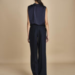 TUX top senza manica con drappeggio F25-141 292 MIDNIGHT oscar 