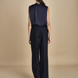 TUX top senza manica con drappeggio F25-141 292 MIDNIGHT oscar 
