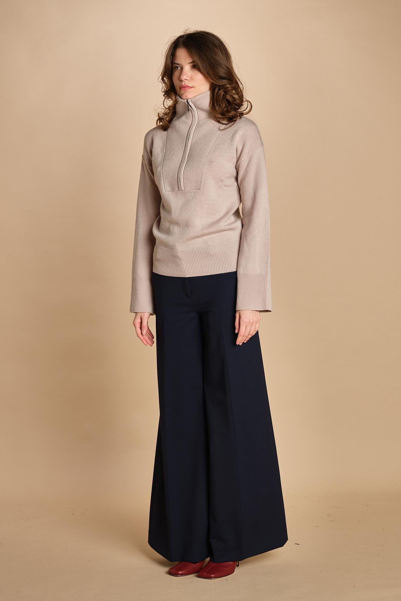 maglia mezza zip MIL14 25468 JUTE milaura 