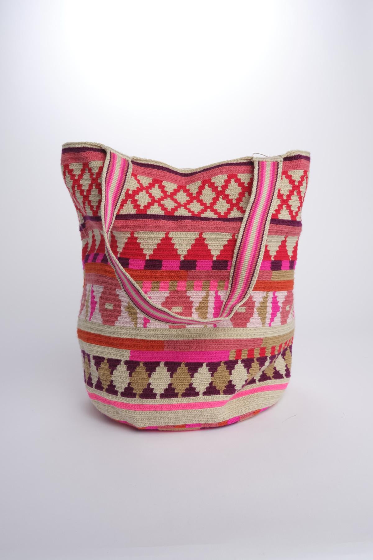 RAVEN shoppin bag G12W-0005-3090 PINK RED guanabana 