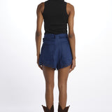 Shorts RICHELIEU lino con cintura+ricamo 337200 NAVY BLUE farm rio 