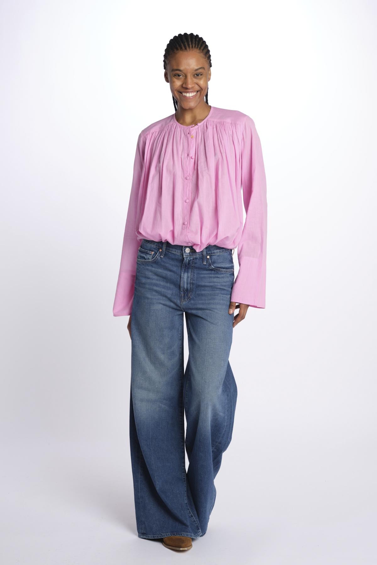 Camicia CIG m/l voile over CIG FLUOPINK laurence bras 