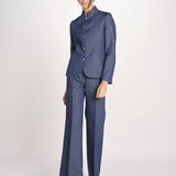 pantalone con nervature in denim OTTAVIA 673855 684 quelledue 