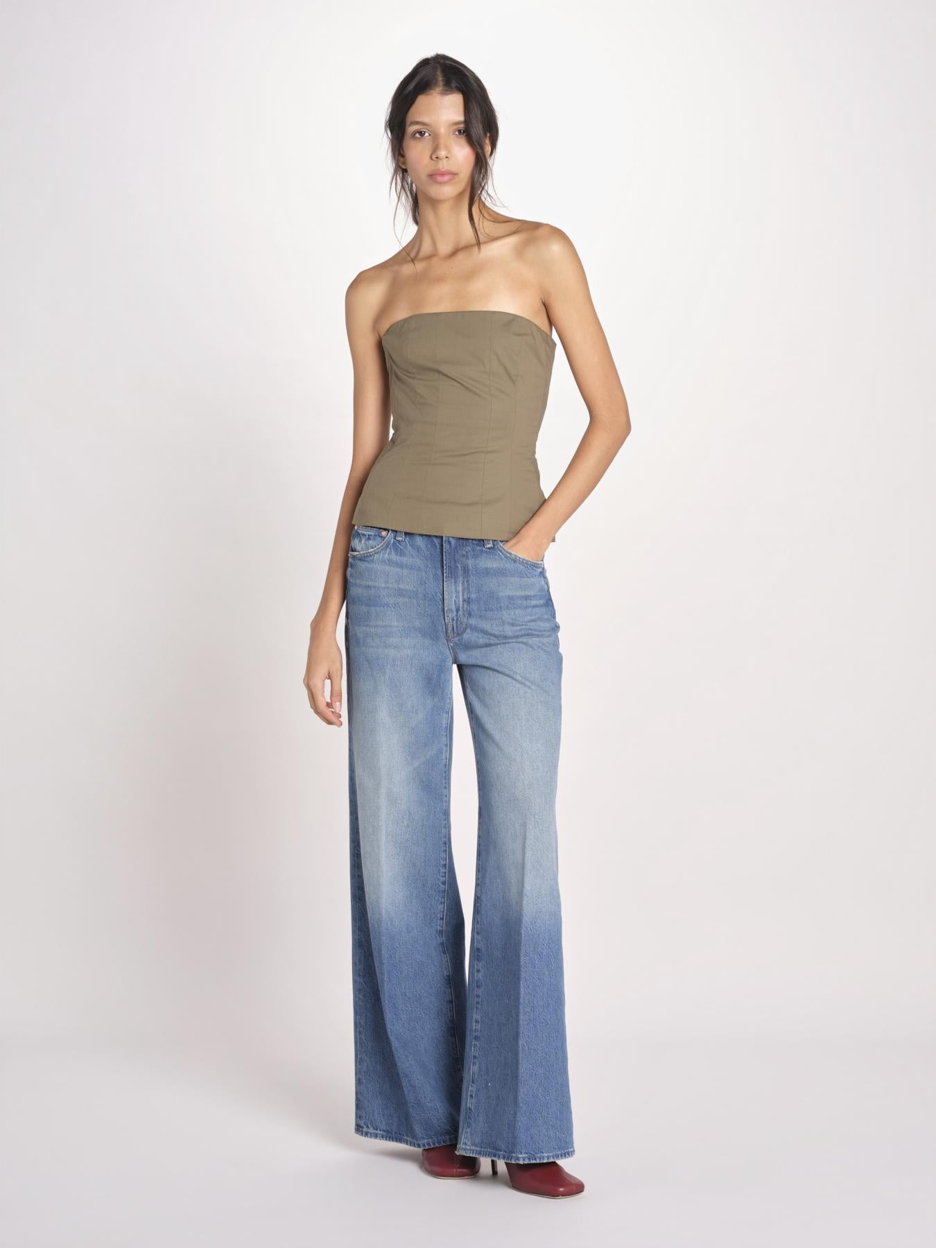 top bustier in cotone 41360-400 MILITY 88 federica tosi 