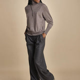 pantalone con pinces in flanella MAFALDA T 357194 50 quelledue 