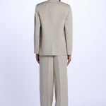 Blazer CHARLOTTE doppio petto misto lino CHARLOTTE CHA15 SABBIA nine in the morning 