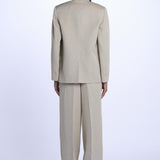 Blazer CHARLOTTE doppio petto misto lino CHARLOTTE CHA15 SABBIA nine in the morning 