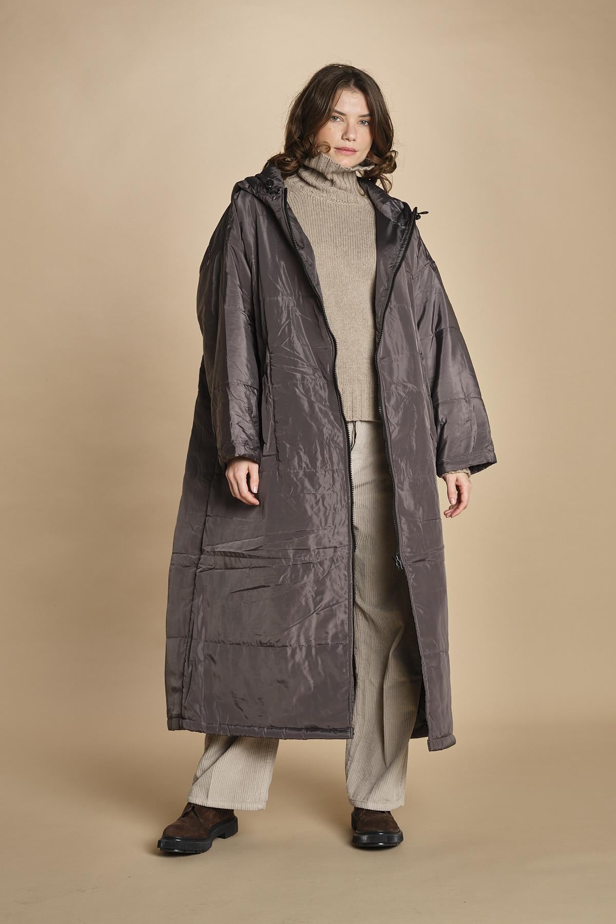 piumino lungo. 90110 ANTRACIT sittingsuit 