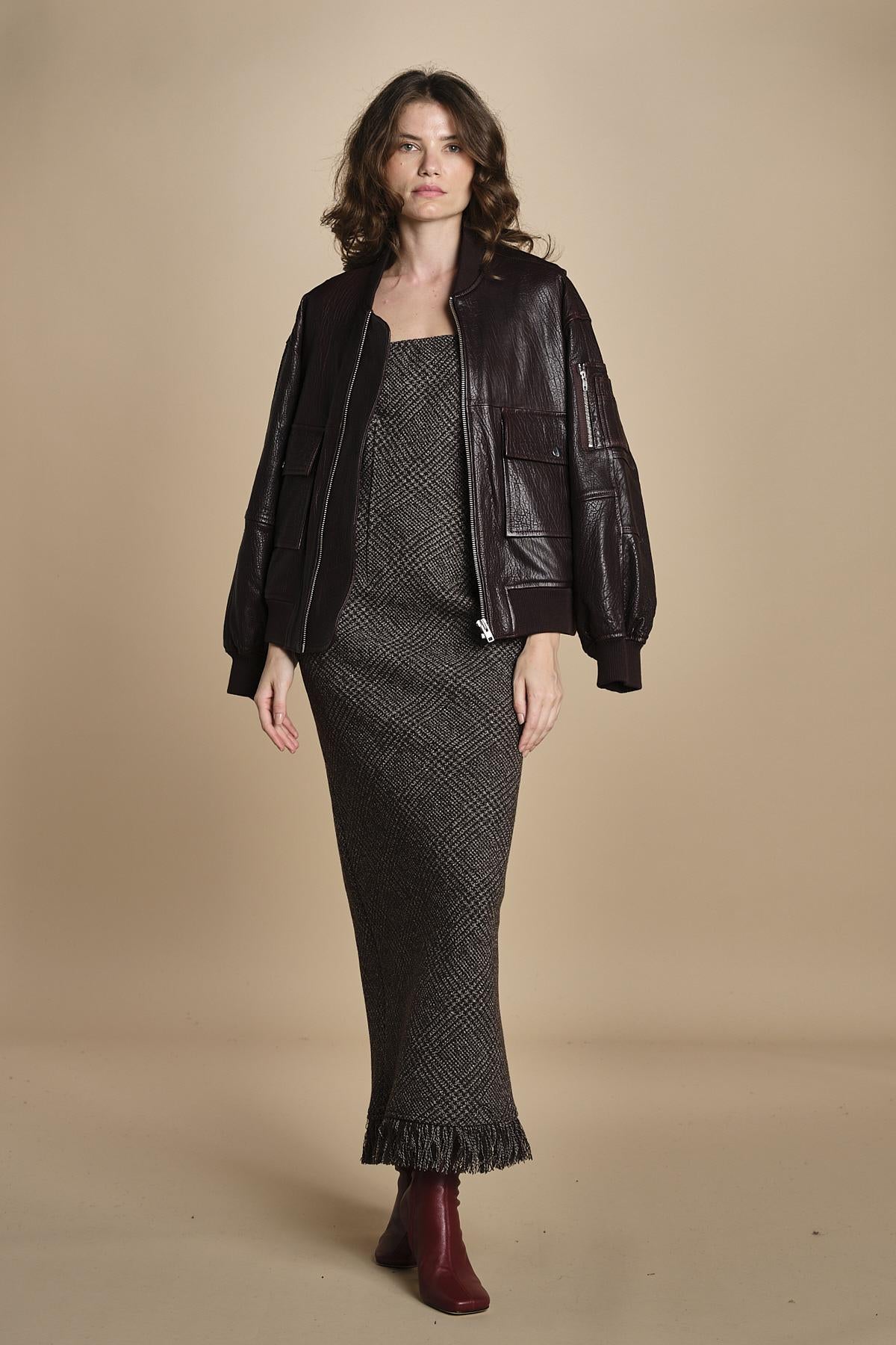 abito lungo in galles ADELE DRESS CHECKS 083 herskind 