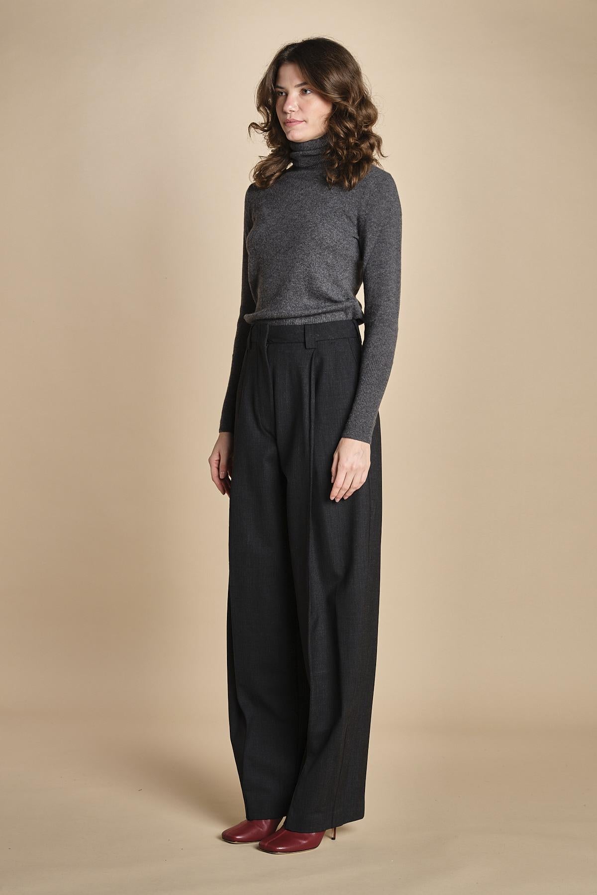 pantalone largo stretto sul fondo CARA TLW03116W0206ABTPB BLACKBOARD T0037 the latest 