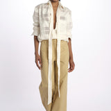 Pantaloni con tasche JK PANT CAMEL jejia 