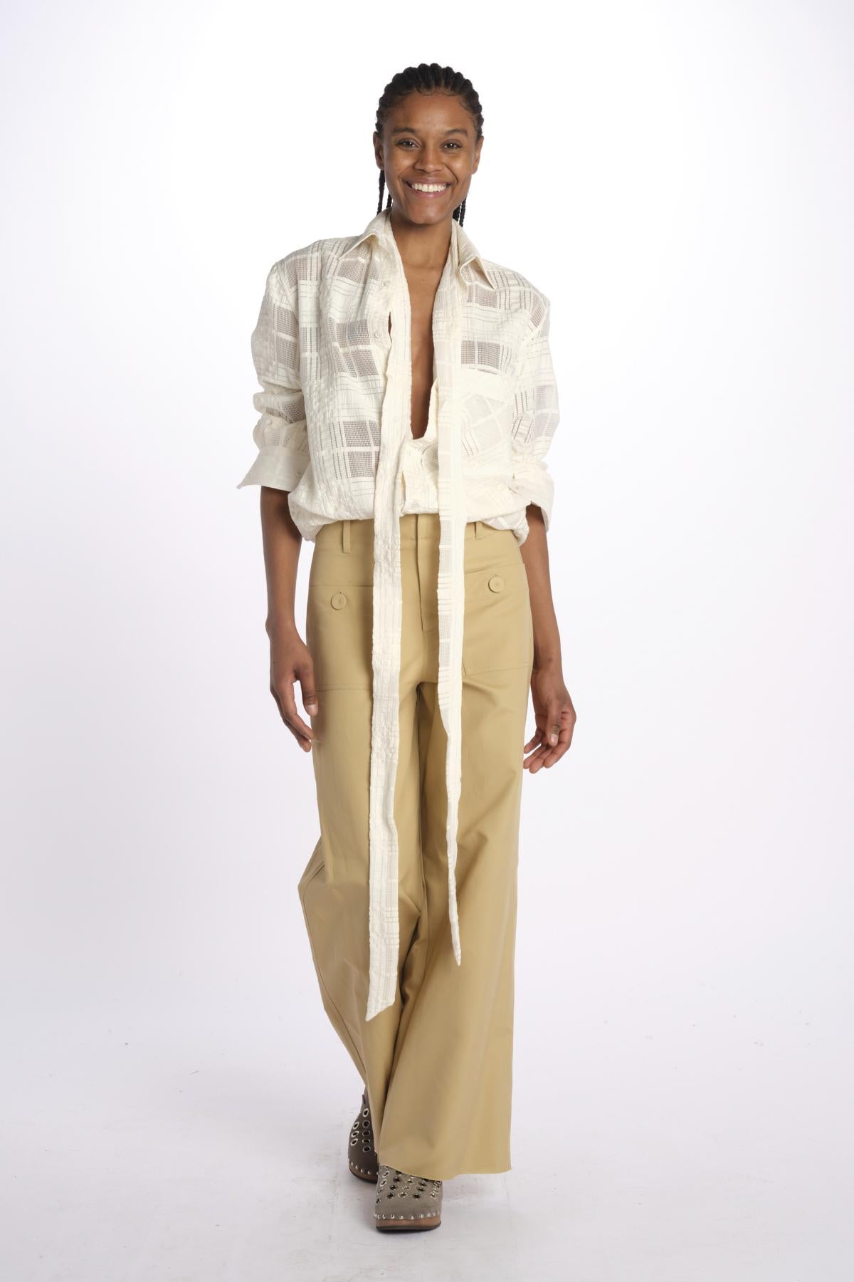 Pantaloni con tasche JK PANT CAMEL jejia 