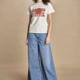 tshirt stay fun REESE ECRU ba&sh 