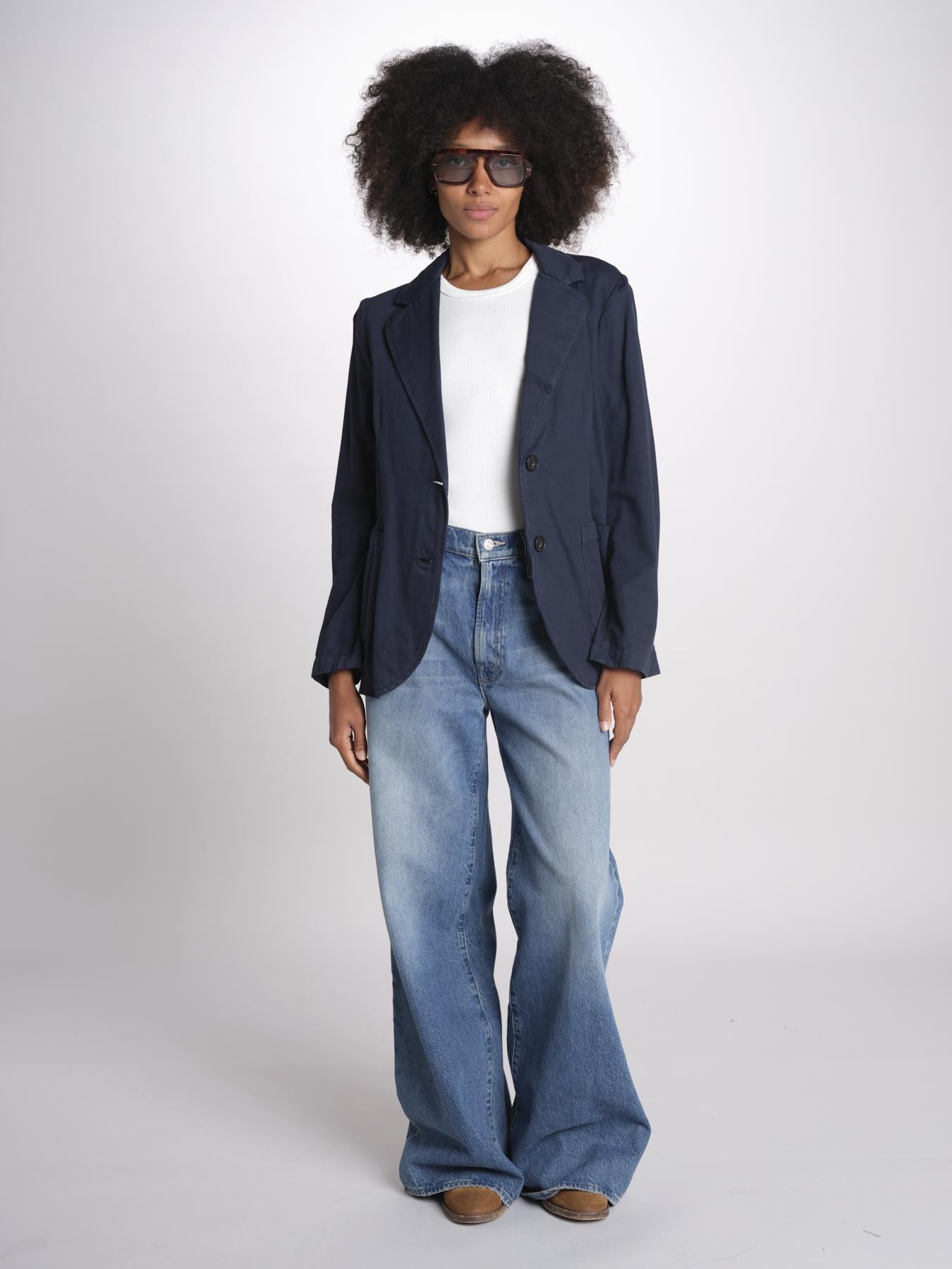 giacca due bottoni in cotone LIVI ESSELING NAVYBLUE true avenue 