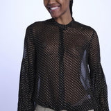 TANDY camicia nera a pois oro WWSH00582 NERO ORO zadig & voltaire 