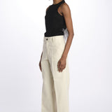 Pantalone dritto cotone lino 7179 21619 150 pomandère 