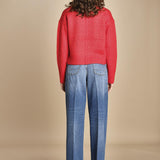 MYAC maglia collo alto in shetland BEMT512 LIPSTICK hartford 