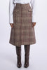 Longuette skirt with wales wrap