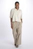 Oversized trousers with pleats