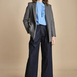 camicia con nervature e rouches FA BLUE laurence bras 
