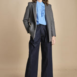camicia con nervature e rouches FA BLUE laurence bras 