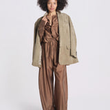 camicia in mussola con manica a sbutto DIANA 4007 T0161 CHOCOLATE T0032 the latest 