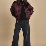 bomber unisex nylon raso 756111 MA- 608 DARK CHERRY alpha 