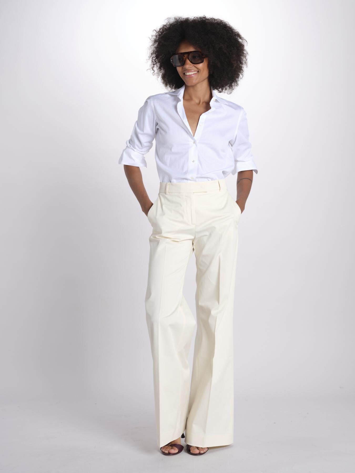 pantalone dritto in cotone MELODY 684 5410 quelledue 